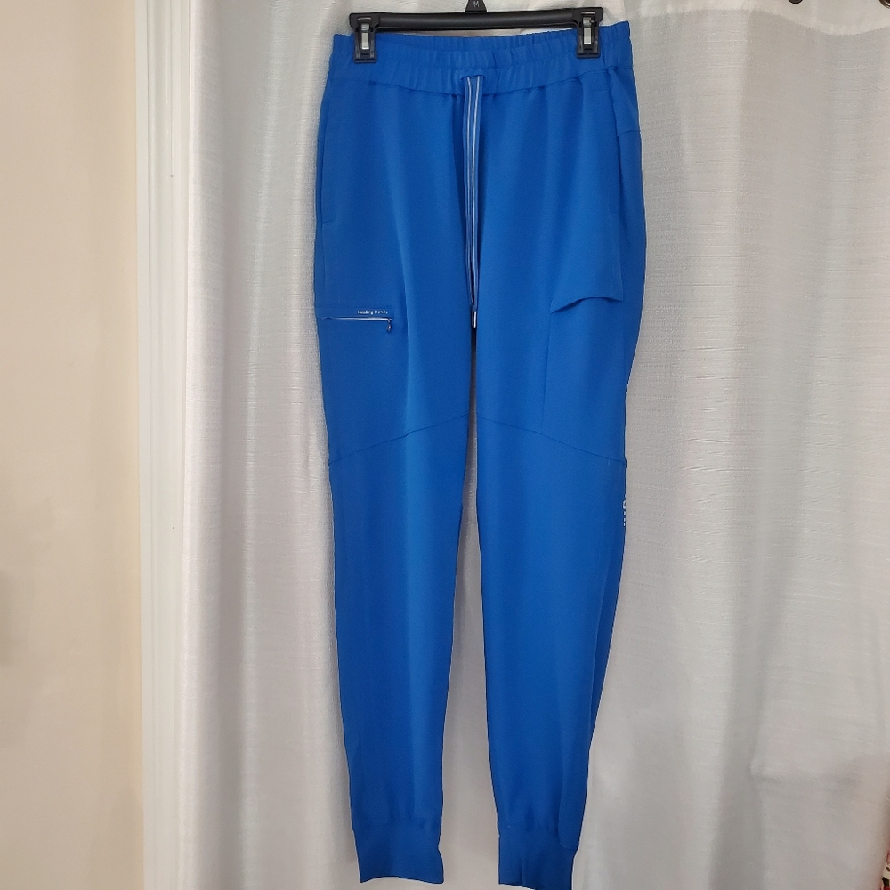 Medium-TALL Healing Hands 360 Naya scrub bottoms in royal blue